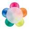 Textmarker Blume mit 5 Farben