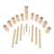 Kubb Spiel aus Holz mit Beutel