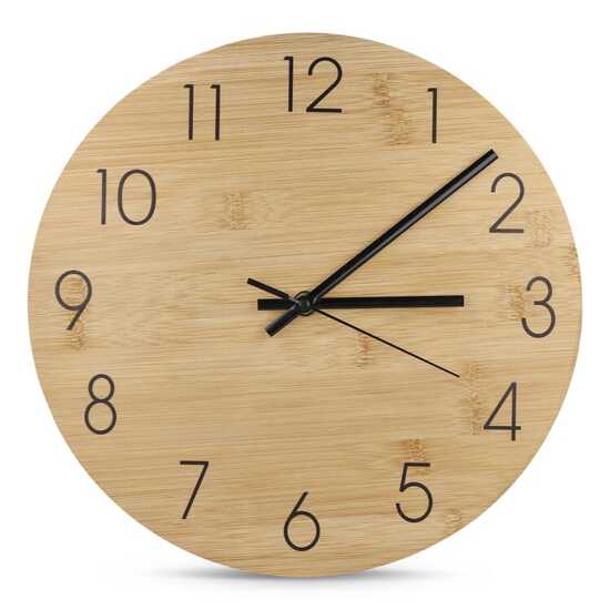 Wanduhr Bambus