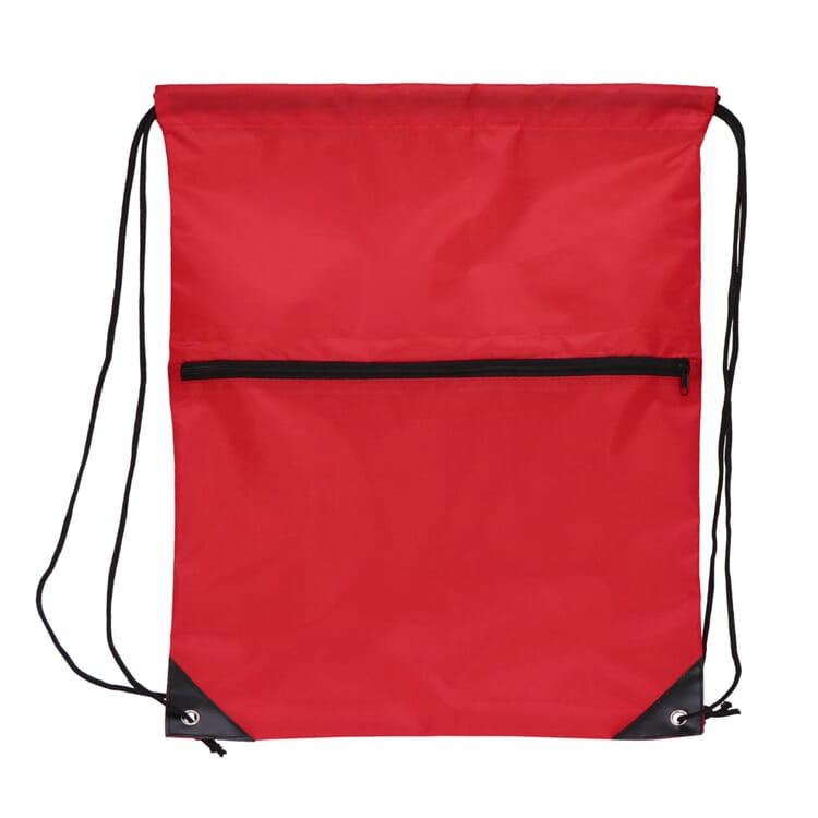 Kordelzugtasche 210T R-PET mit Reißverschluss
