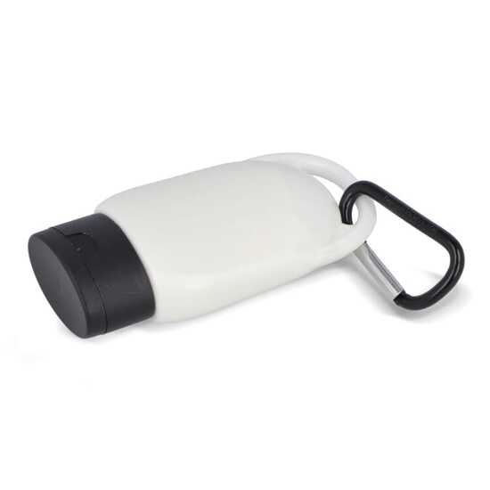 Sonnenschutzlotion mit Karabiner SPF30 aus recyceltem Material