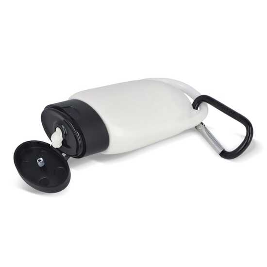 Sonnenschutzlotion mit Karabiner SPF30 aus recyceltem Material
