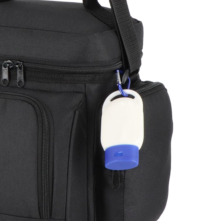 Sonnenschutzlotion mit Karabiner SPF30 aus recyceltem Material