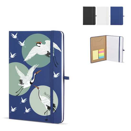 Notizbuch Olmo Hardcover PU A5 mit Haftnotizen