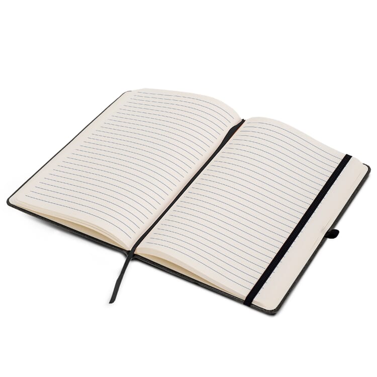 Hardcover-Notizbuch mit Einband aus recycelten Leder DIN A5