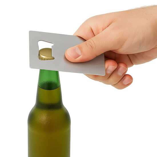 Edelstahl Flaschenöffner in Kreditkartenformat