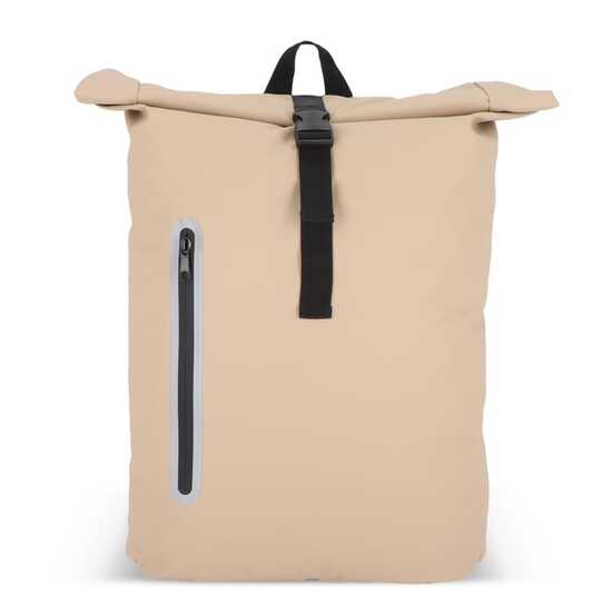 PU-beschichteter R-PET 600D Rolltop-Rucksack 20L