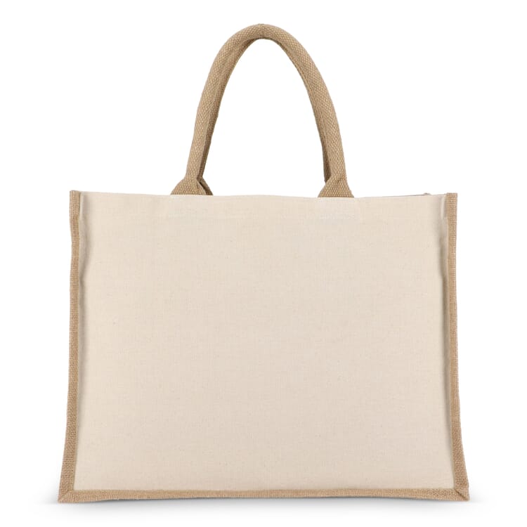 Jute-Baumwolle Tragetasche OEKO-TEX® 42,5 x 19 x 32cm 320g/m²