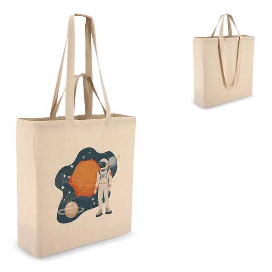 Tragetasche aus Baumwolle OEKO-TEX® 38 x 10 x 42cm 140g/m²