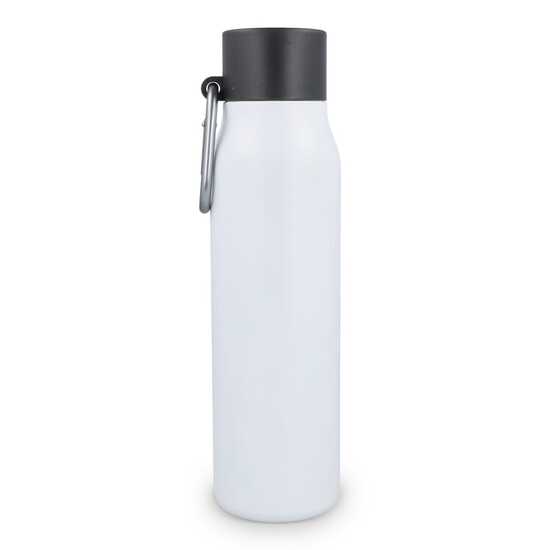Karabiner mattierte Isolierflasche 600 ml