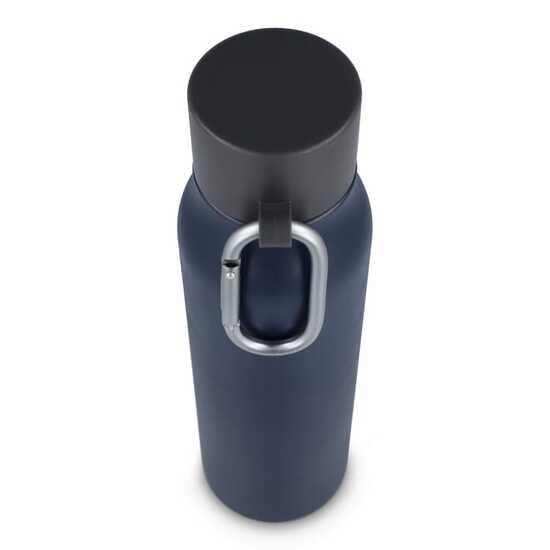 Karabiner mattierte Isolierflasche 600 ml