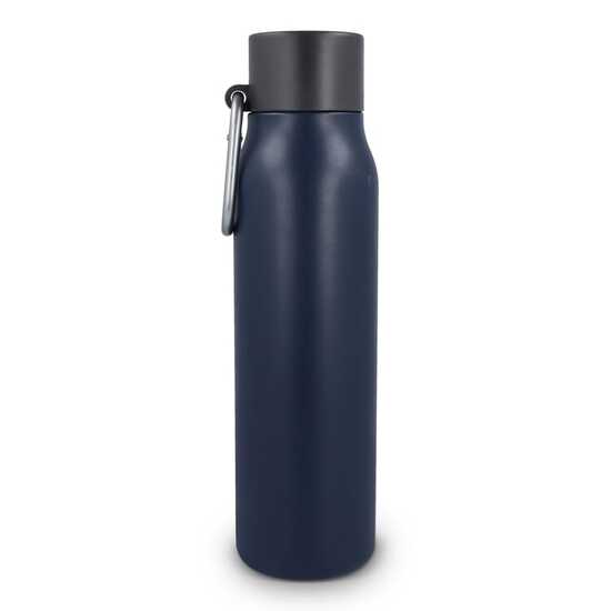 Karabiner mattierte Isolierflasche 600 ml