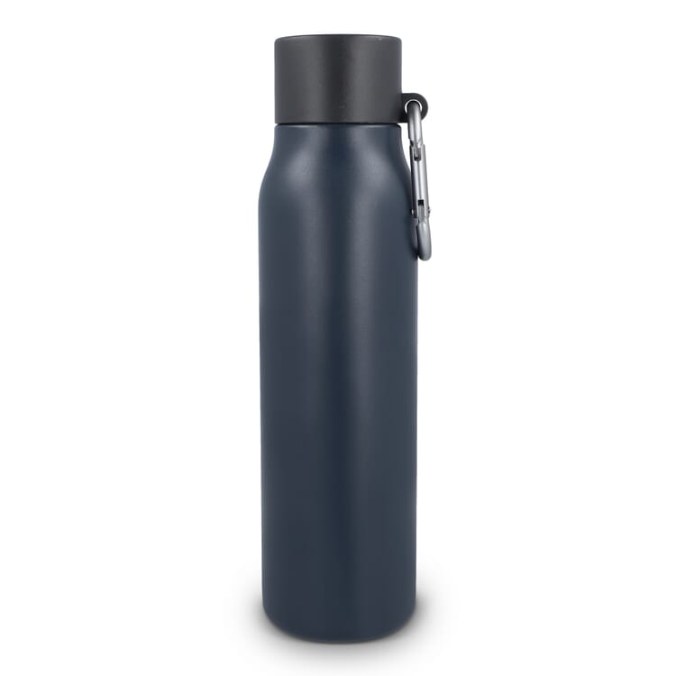 Karabiner mattierte Isolierflasche 600 ml