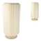 Coollux faltbare Papier-LED-Lampe Aurora Tall auf Holzsockel, 32cm