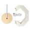 Coollux faltbare, von Origami inspirierte Papier-LED-Lampe Luna 25cm