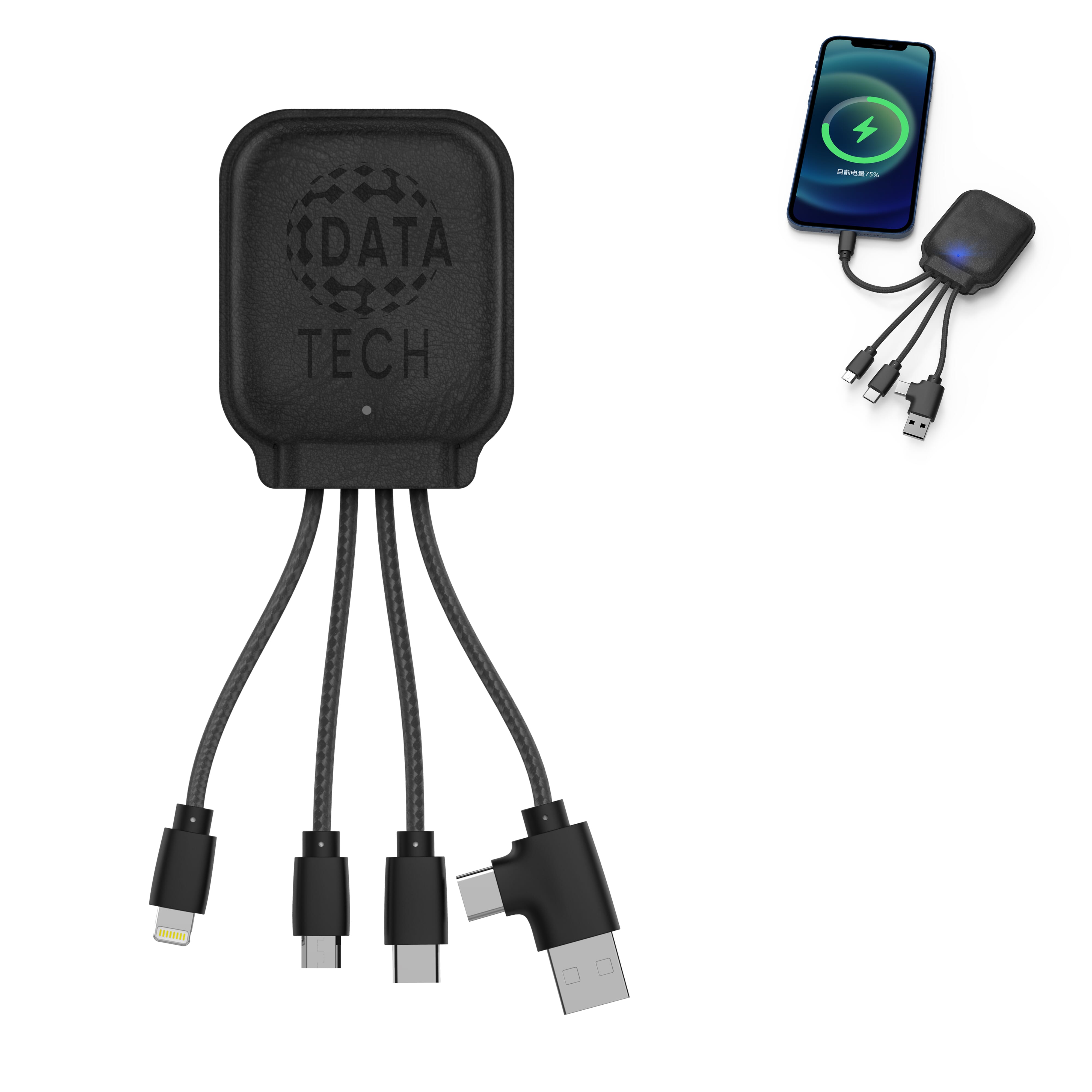 4001 | Xoopar Iné Gamma NFC Powerbank with Charging cables 3000mAh