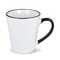 Melbourne Sublimationsbecher farbiger Rand &amp; Henkel 300ml