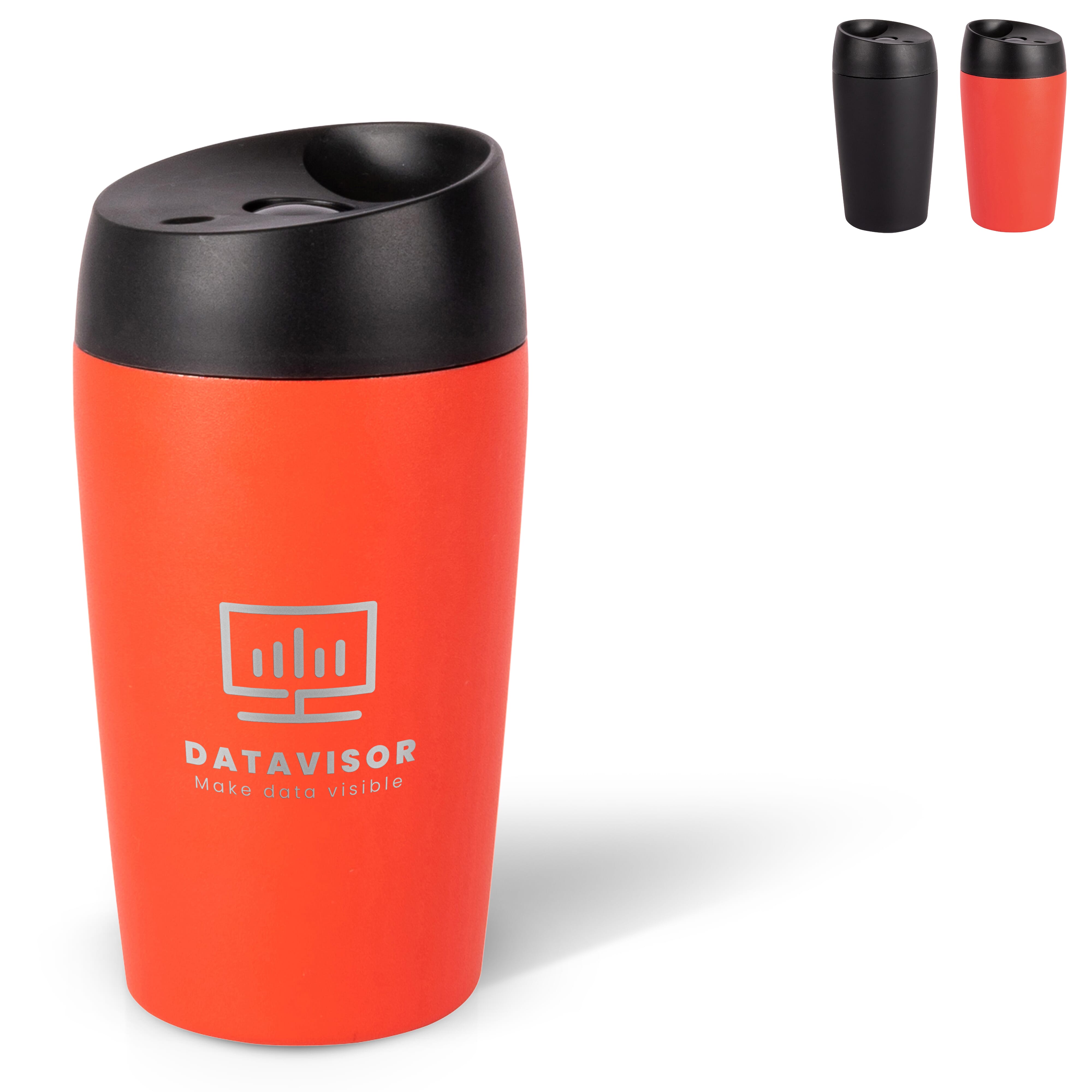 Sagaform Loke Reisebecher mit gummierter Oberfläche 240ml