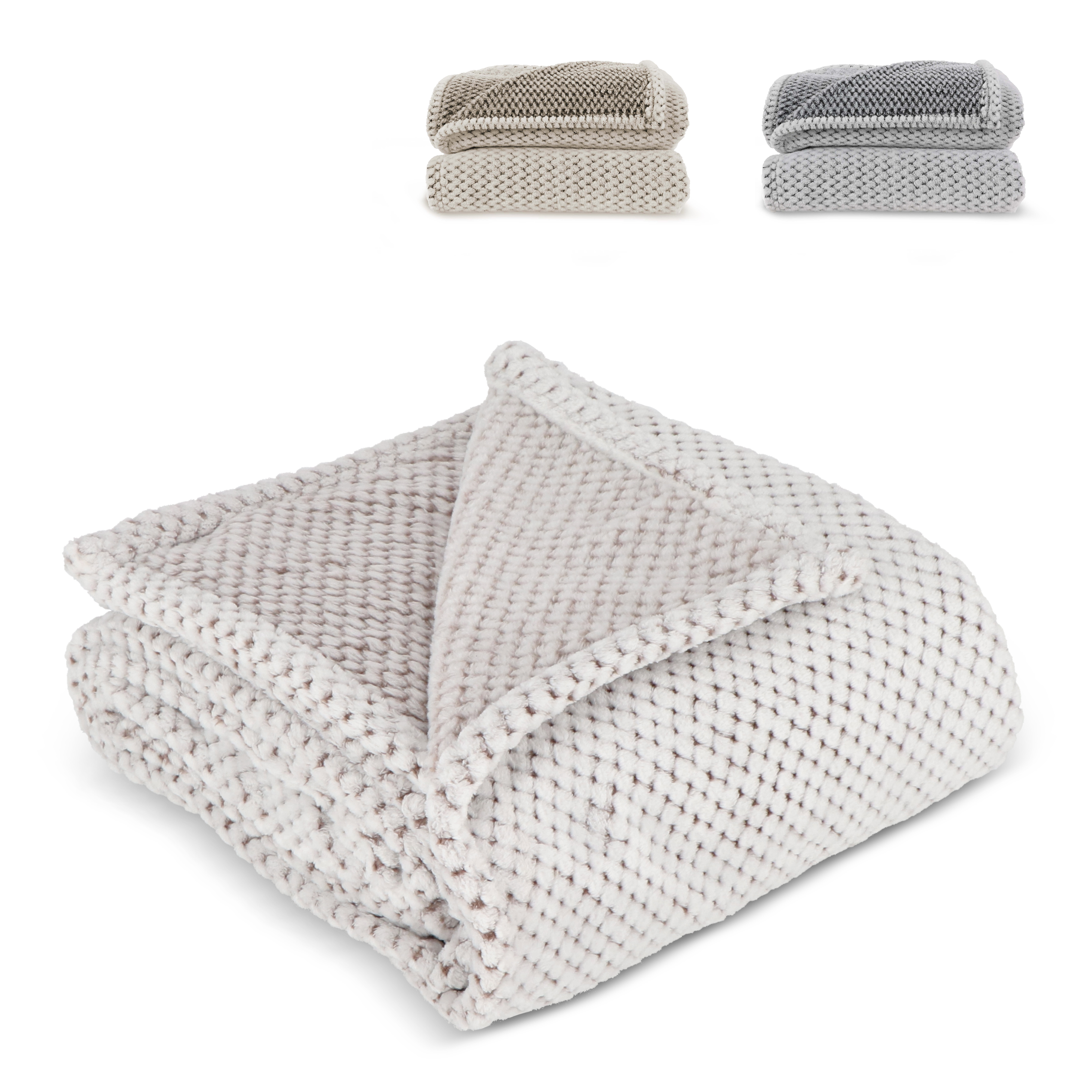 Sagaform Anni R-PET Vlies-Decke