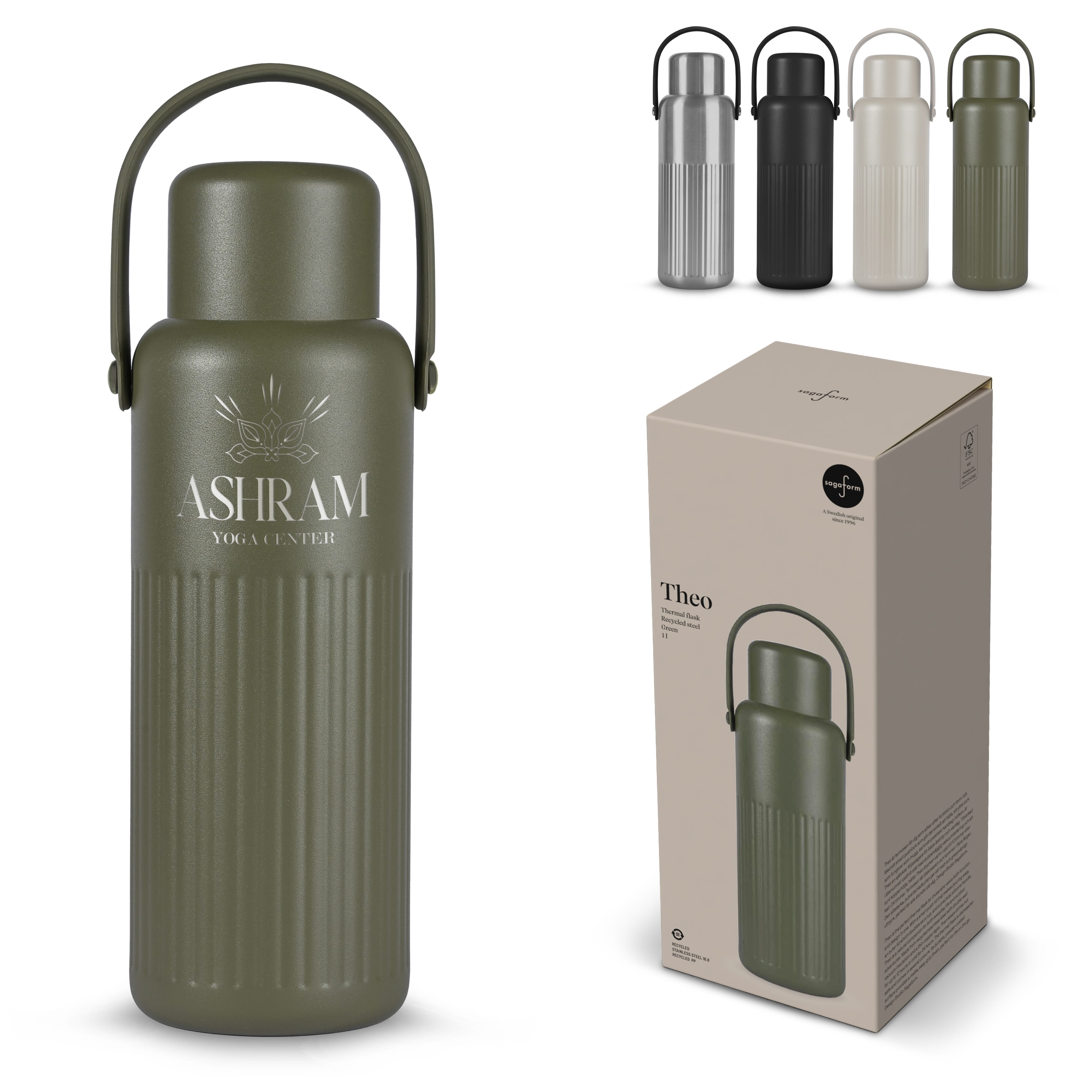 Sagaform Theo Thermosflasche (recycelt) 1 L