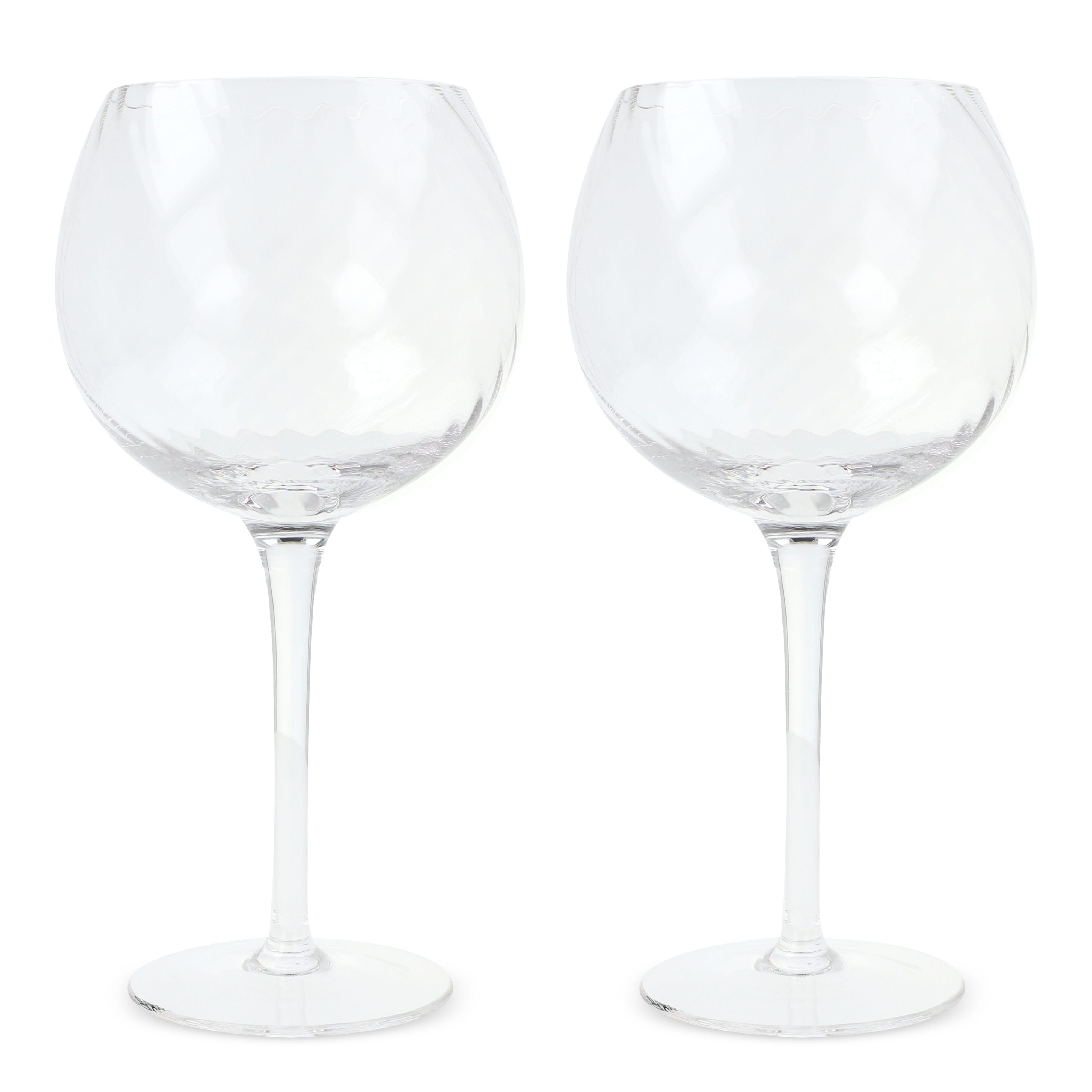 Byon Opacity 2er-Set Weingläser mit stilvollem Glasmuster 470ml