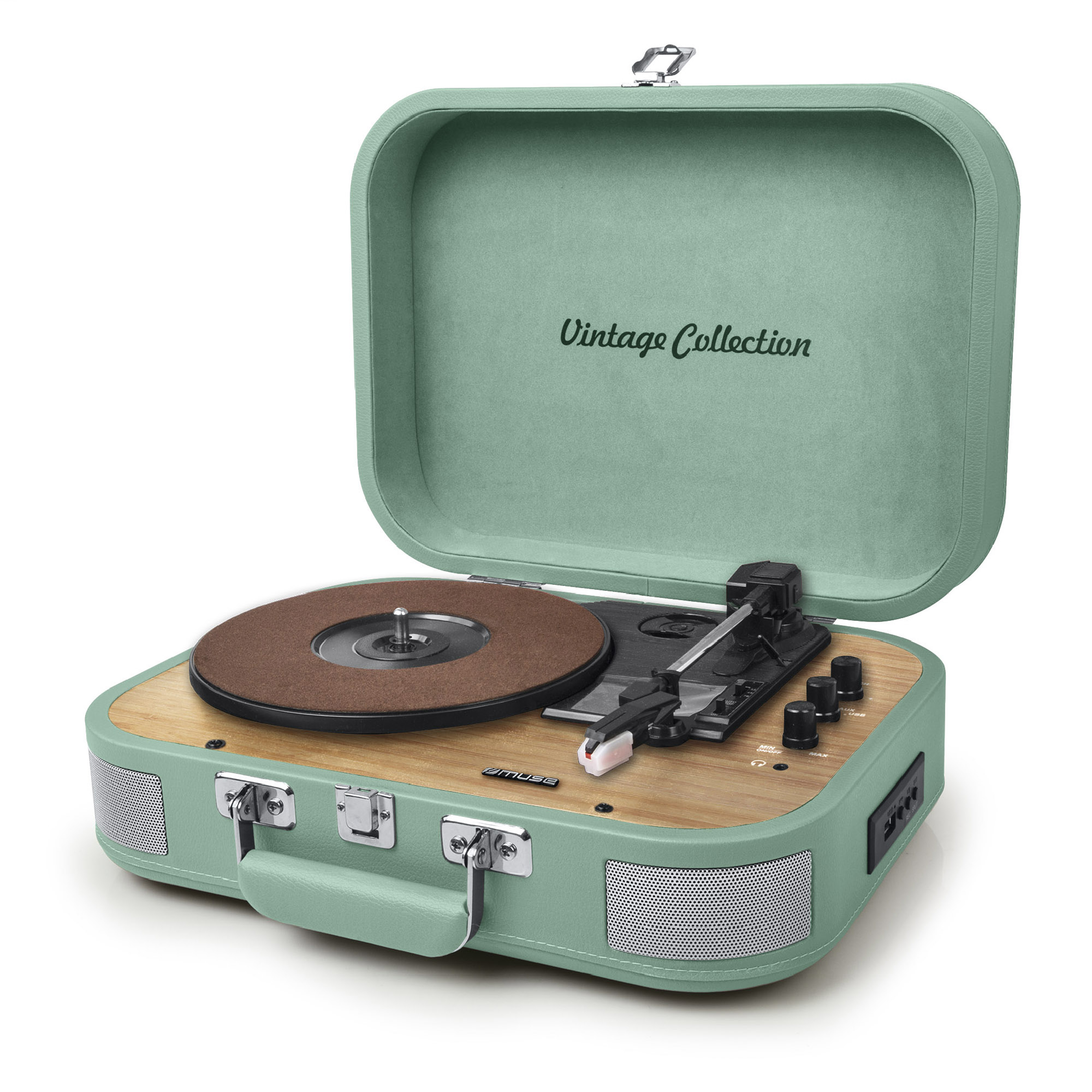 MT-201 | Muse vintage Plattenspieler Bluetooth und AUX-Anschluss 2x5W