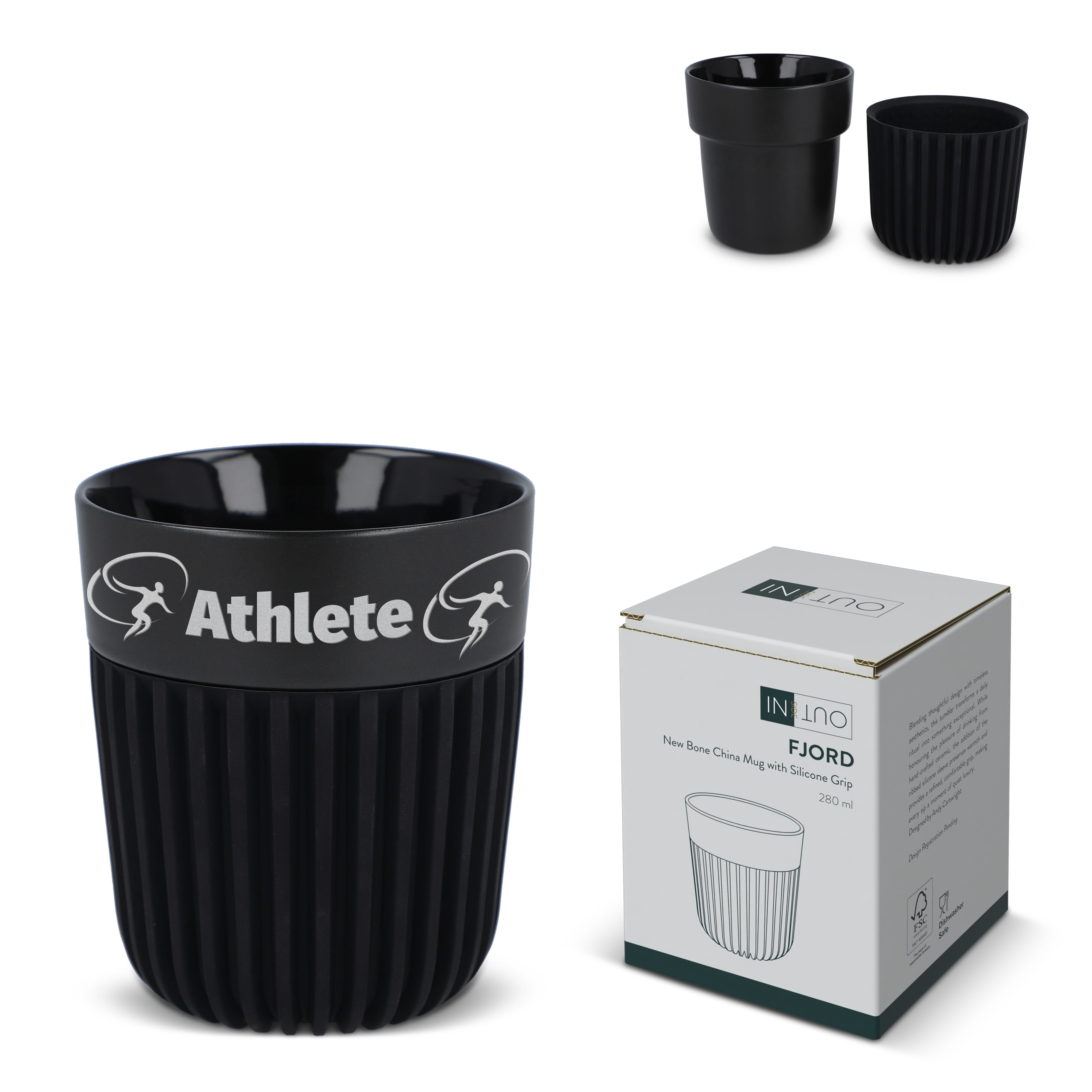 InSideOut All Black Premium-Becher Fjord 280 ml