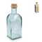 InSideOut Square Recycelte Glaswasserflasche ReuuZ mit Korkverschluss 500ml