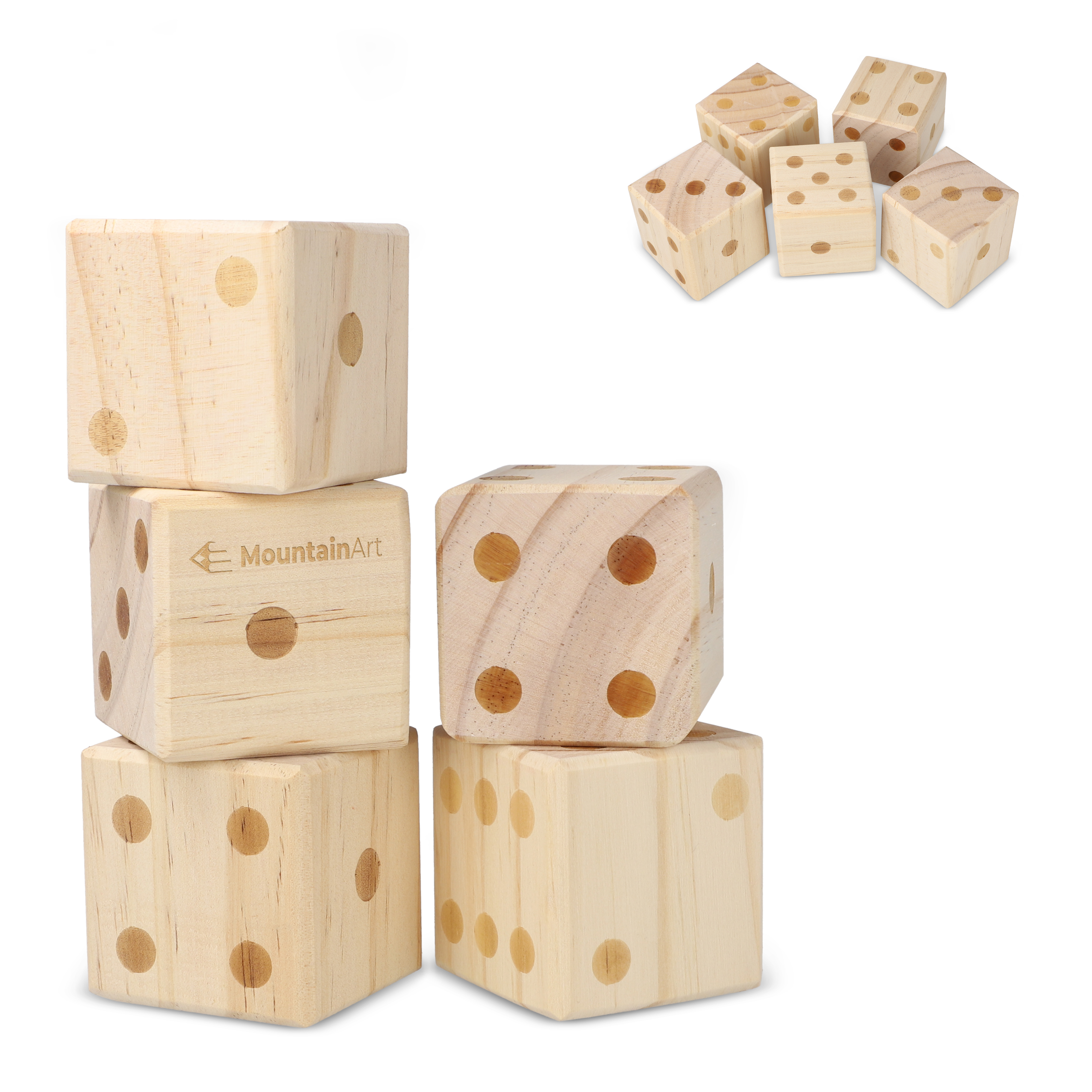 InSide Out Riesen-Würfelspiel aus Holz