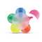 Textmarker Blume mit 5 Farben
