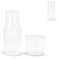 Karaffe 550ml und Trinkglas 250ml Set
