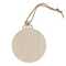 Weihnachtskugel in Form einer Holzkugel