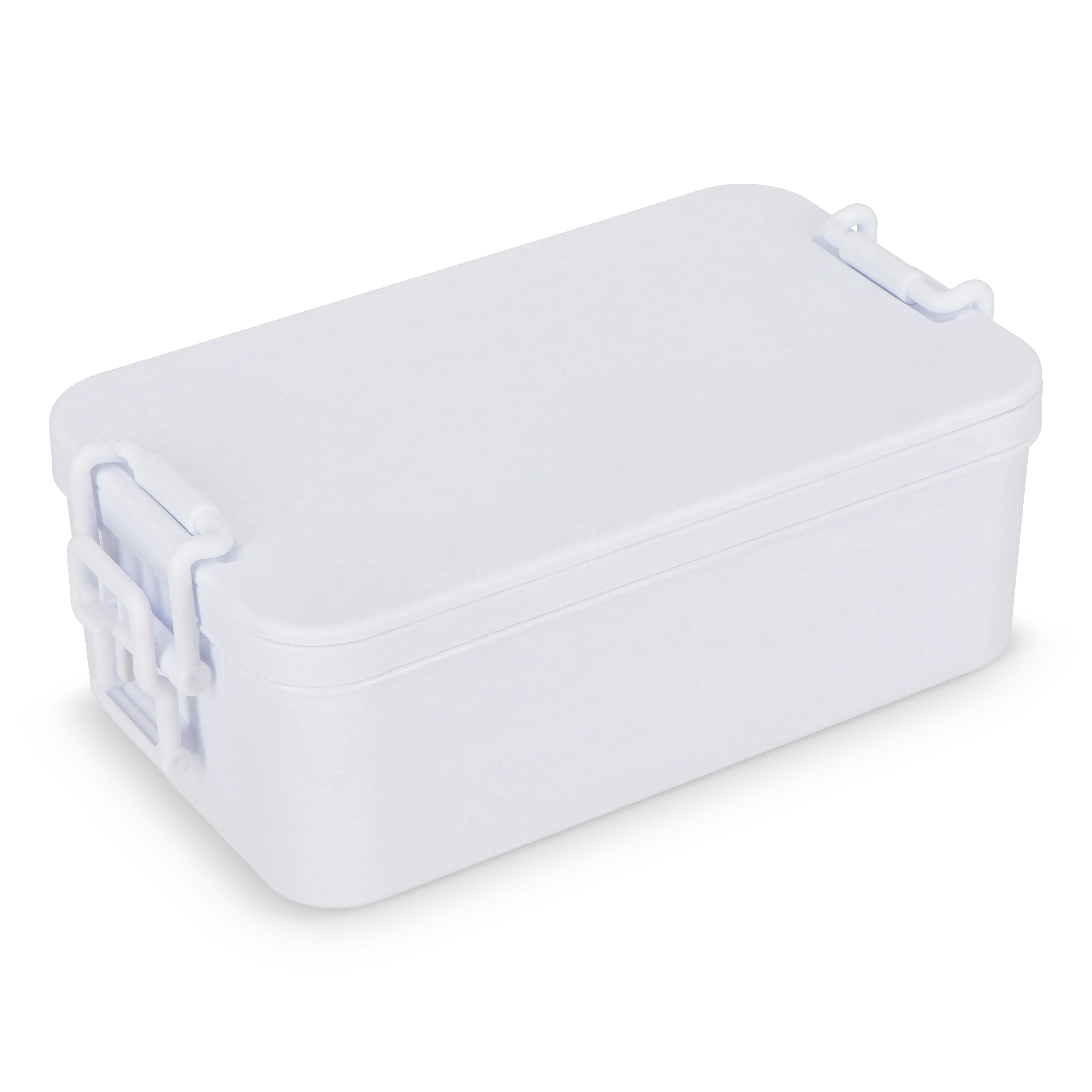 Doppelte Lunchbox mit Besteck