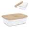 Lunchbox aus Glas mit Bambusdeckel