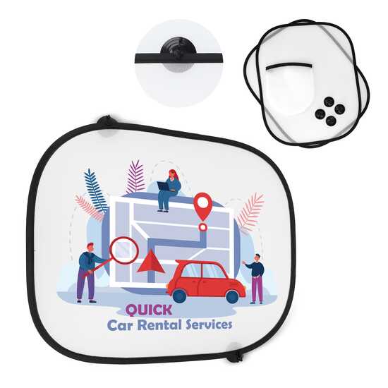 Sonnenblende, 2er-Set mit Etui Sublimation