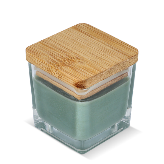 Chakra Kerze auf pflanzlicher Basis im Glasgefäß