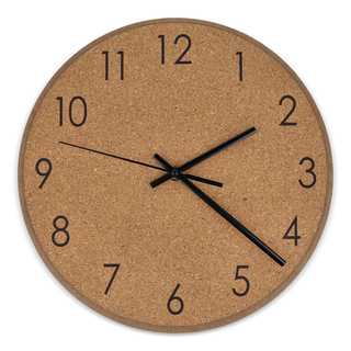 Wanduhr aus Kork