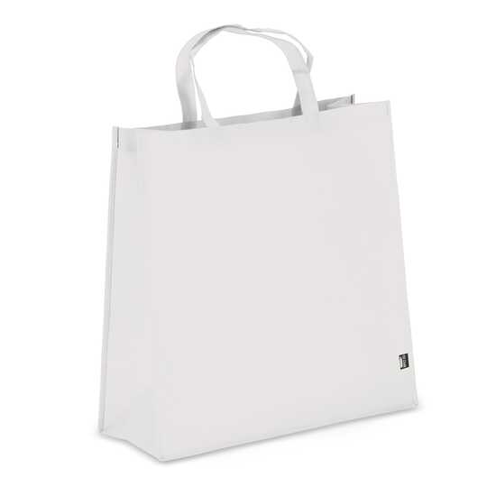 R-PET Tragetasche aus Non Woven 45 x 18 x 45cm 75g/m²