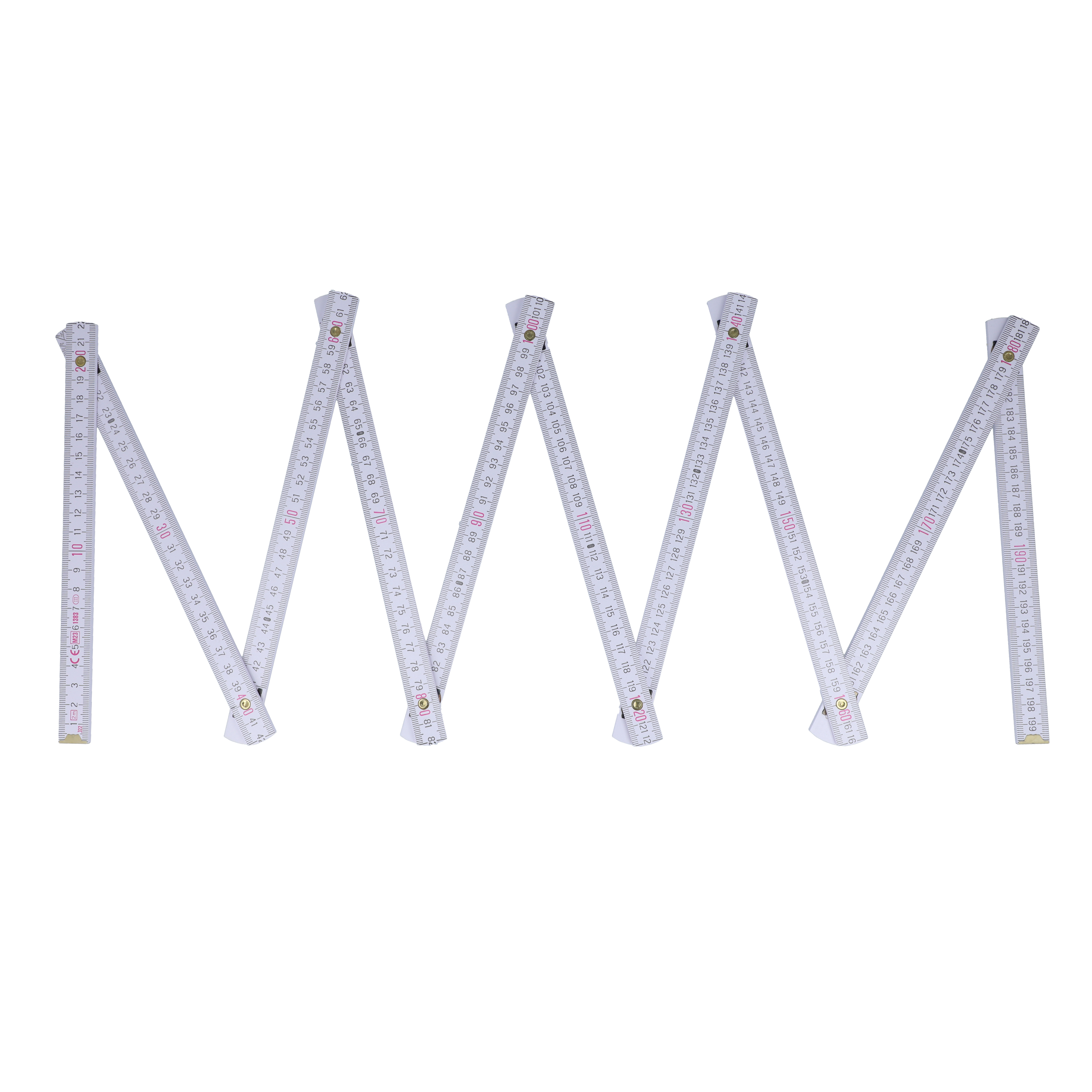 Zollstock Holz 2m Premium lackiert