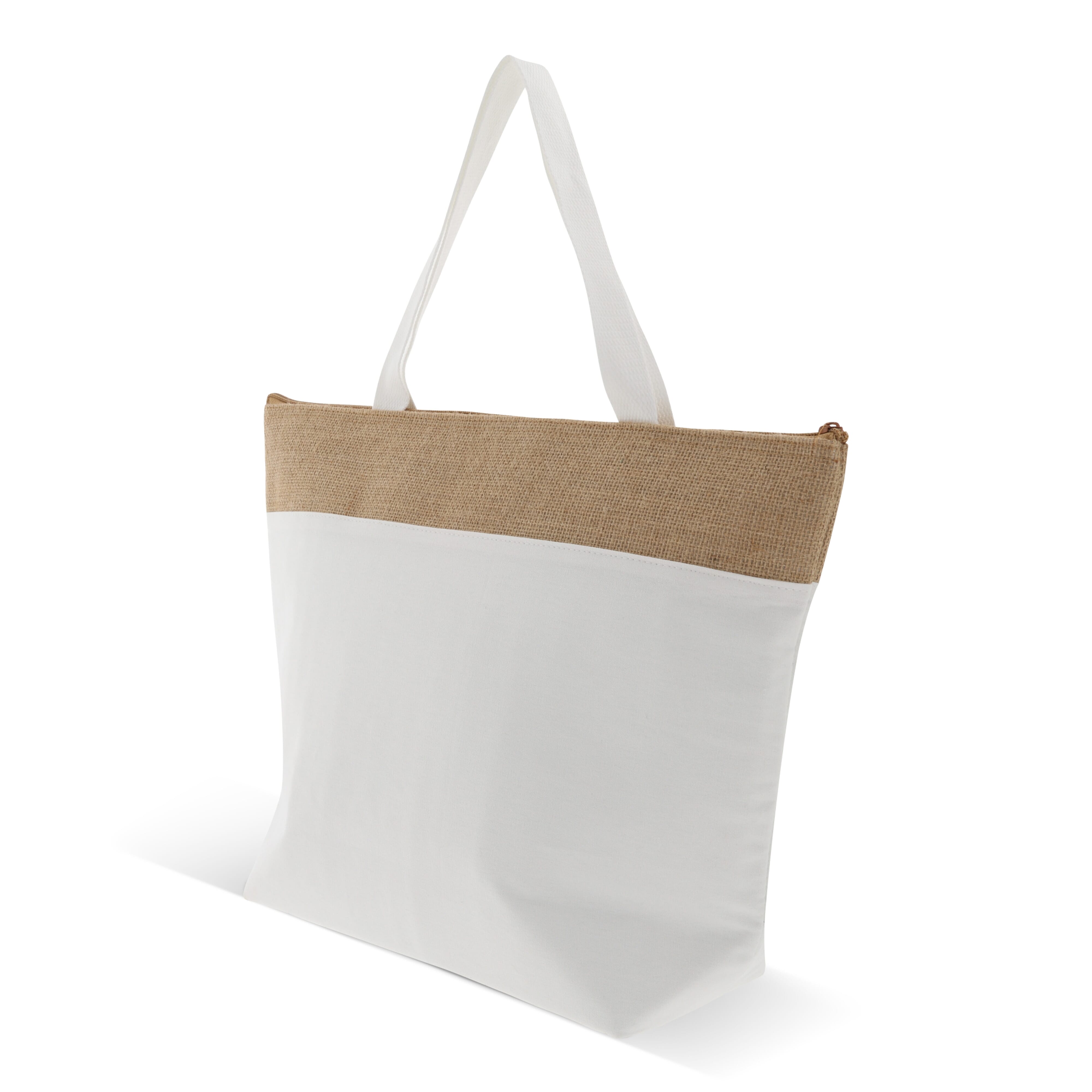 Strand-Kühltasche baumwolle/Jute 43x33x14 cm