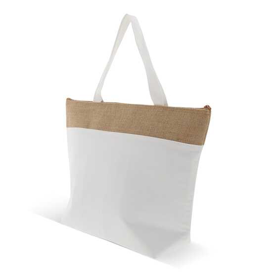 Strand-Kühltasche baumwolle/Jute 43x33x14 cm