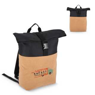 Rolltop-Rucksack Kork &amp; R-PET 18L