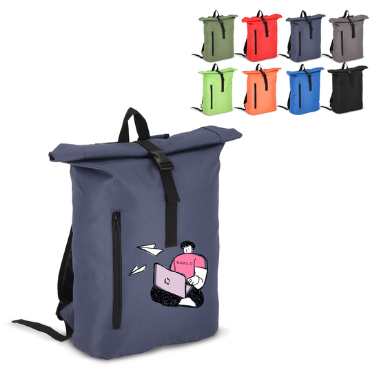 R-PET 600D Rolltop-Rucksack 20L