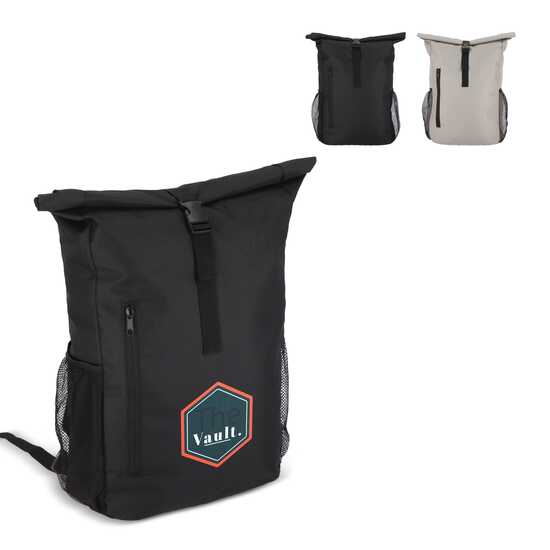 R-PET 600D Rolltop Fahrrad-Rucksack 20L