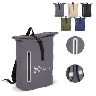 PU-beschichteter R-PET 600D Rolltop-Rucksack 20L