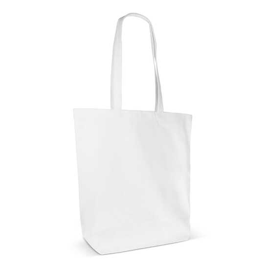 Einkaufstasche Bio-Baumwolle farbig lang 270g/m² 42x12x43 cm