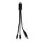 2-in-1-Ladekabel USB-A/C zu USB-C &amp; Lightning Aluminium