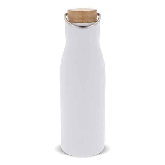 Isolier-Flasche mit Bambusdeckel, 500ml