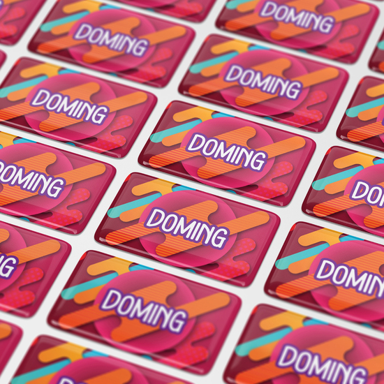 Doming Rechteck 50x20 mm