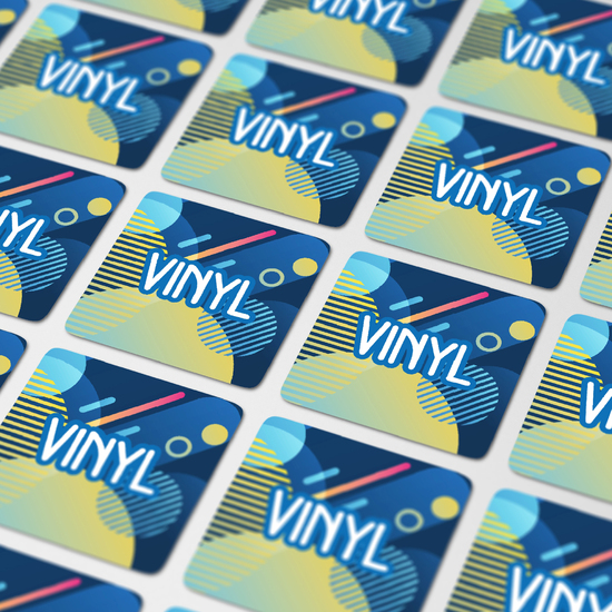 Vinyl Sticker Quadrat 25x25mm